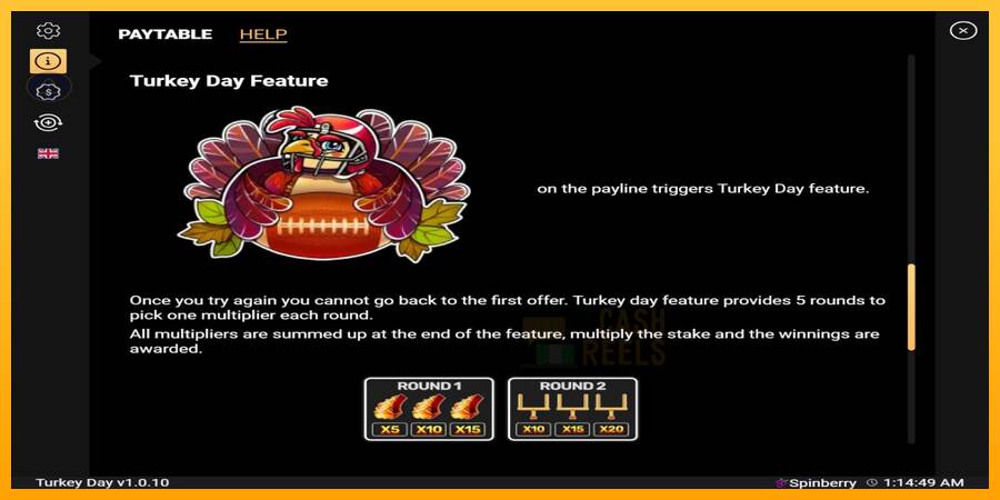 Turkey Day macchina da gioco per soldi, immagine 5