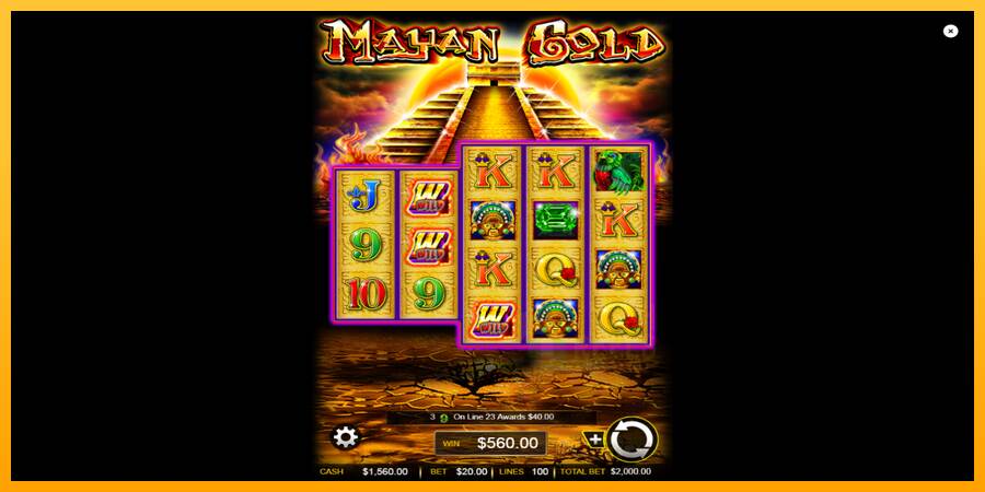 Mayan Gold macchina da gioco per soldi, immagine 3