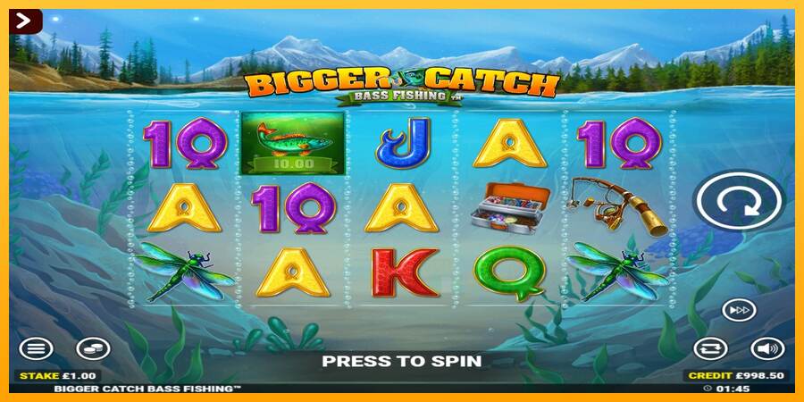 Bigger Catch Bass Fishing Rapid Fire Jackpots macchina da gioco per soldi, immagine 2