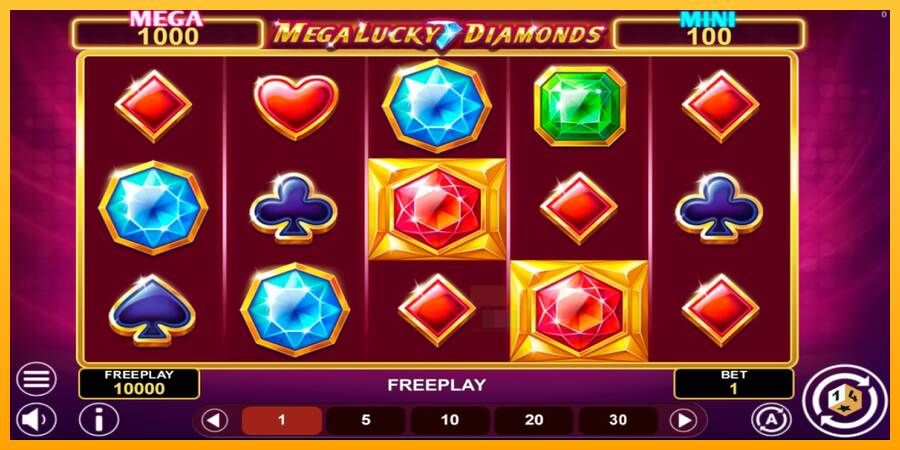 Mega Lucky Diamonds Hold & Win macchina da gioco per soldi, immagine 1