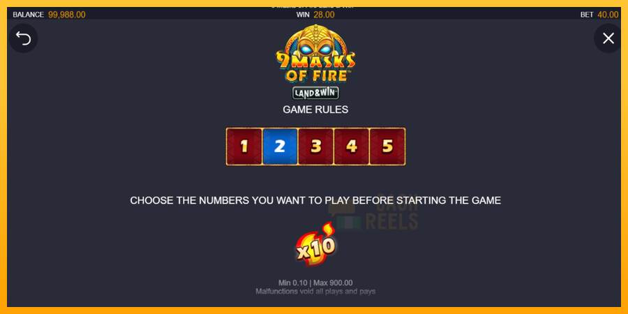 9 Masks of Fire Land & Win macchina da gioco per soldi, immagine 5