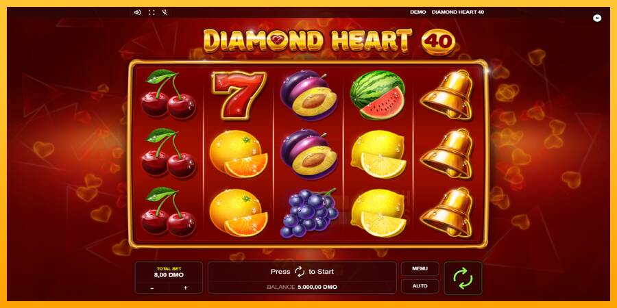 Diamond Heart 40 macchina da gioco per soldi, immagine 1