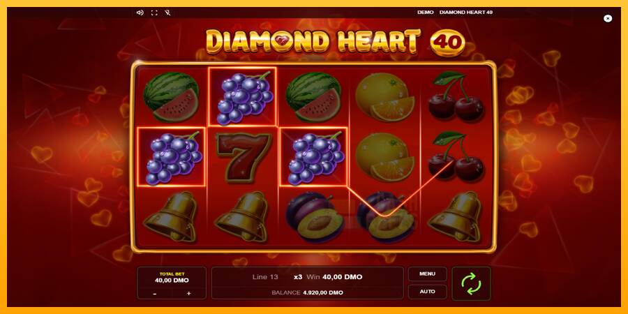 Diamond Heart 40 macchina da gioco per soldi, immagine 2