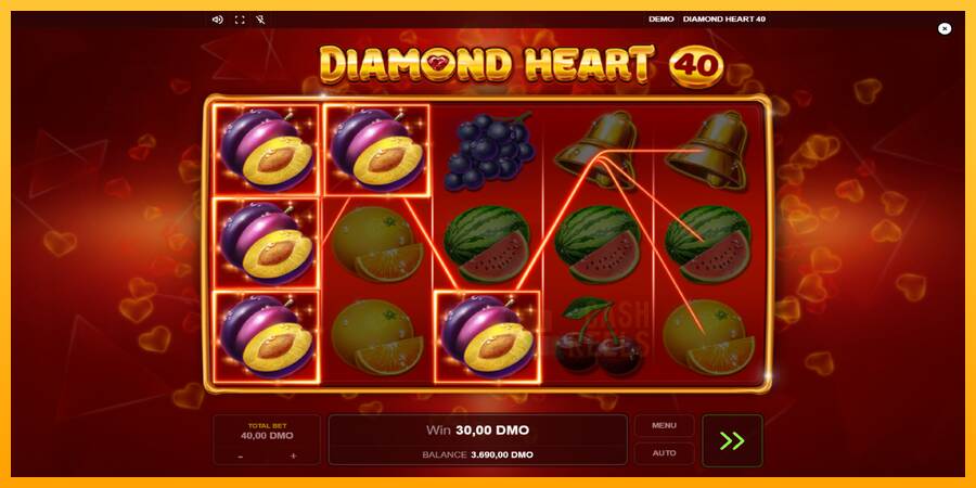 Diamond Heart 40 macchina da gioco per soldi, immagine 3