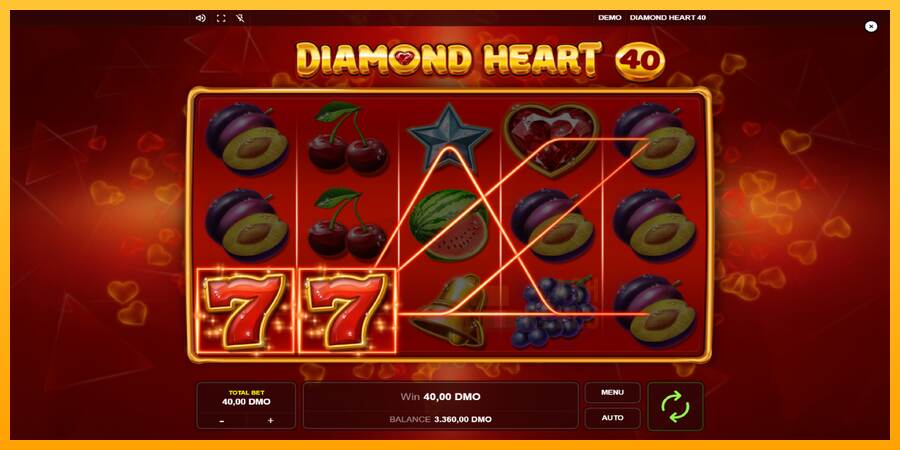 Diamond Heart 40 macchina da gioco per soldi, immagine 4