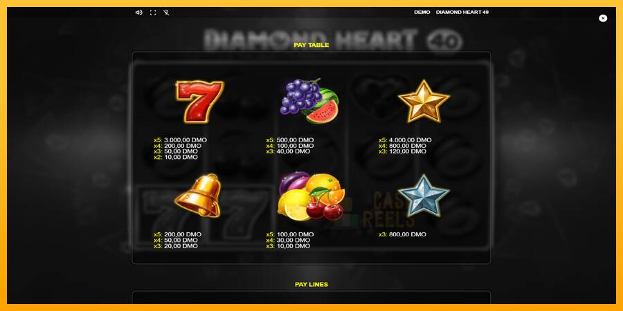 Diamond Heart 40 macchina da gioco per soldi, immagine 5