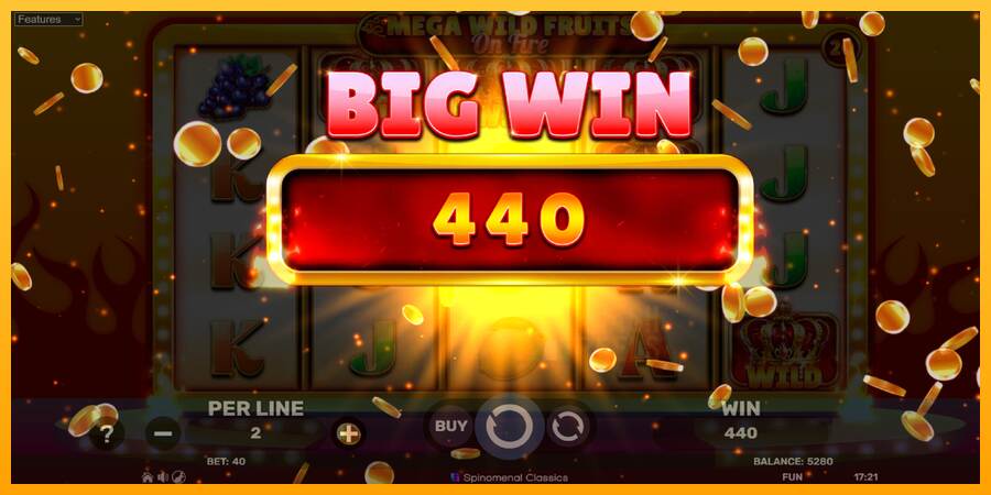 Mega Wild Fruits - On Fire macchina da gioco per soldi, immagine 3