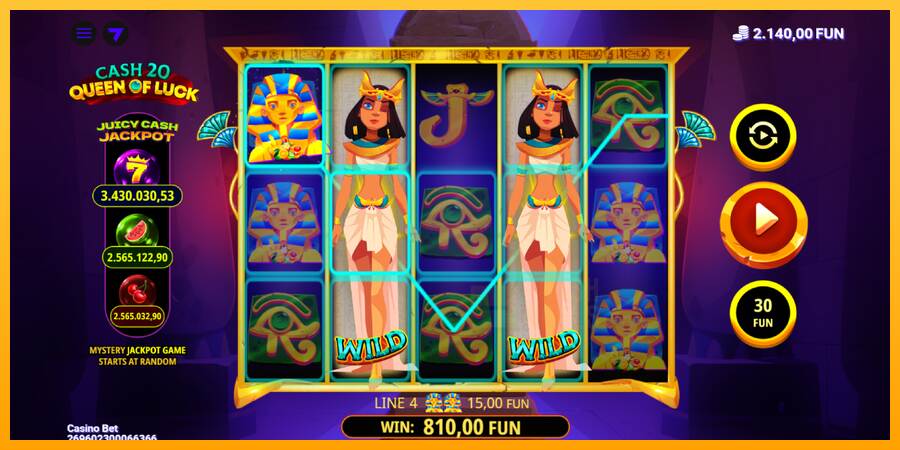 Cash 20 Queen of Luck macchina da gioco per soldi, immagine 4