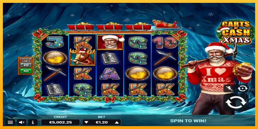 Carts of Cash Xmas macchina da gioco per soldi, immagine 2