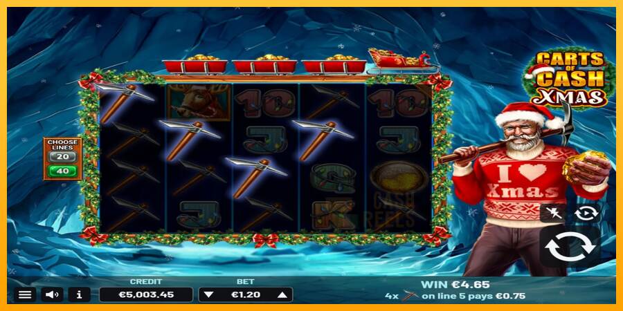 Carts of Cash Xmas macchina da gioco per soldi, immagine 3