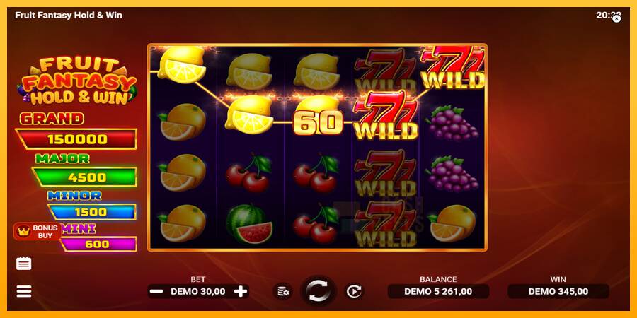 Fruit Fantasy Hold & Win macchina da gioco per soldi, immagine 4