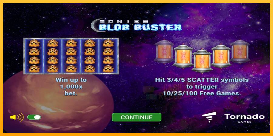 Monies Blob Buster macchina da gioco per soldi, immagine 1