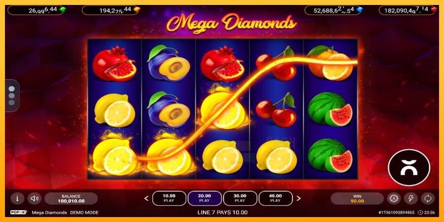 Mega Diamonds macchina da gioco per soldi, immagine 3