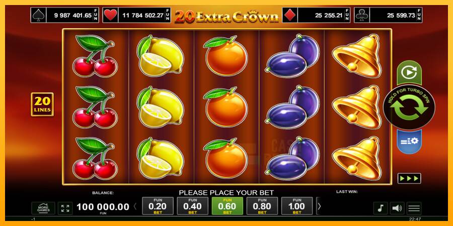 20 Extra Crown macchina da gioco per soldi, immagine 1