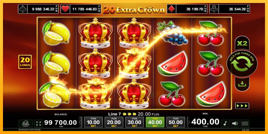 20 Extra Crown macchina da gioco per soldi, immagine 4