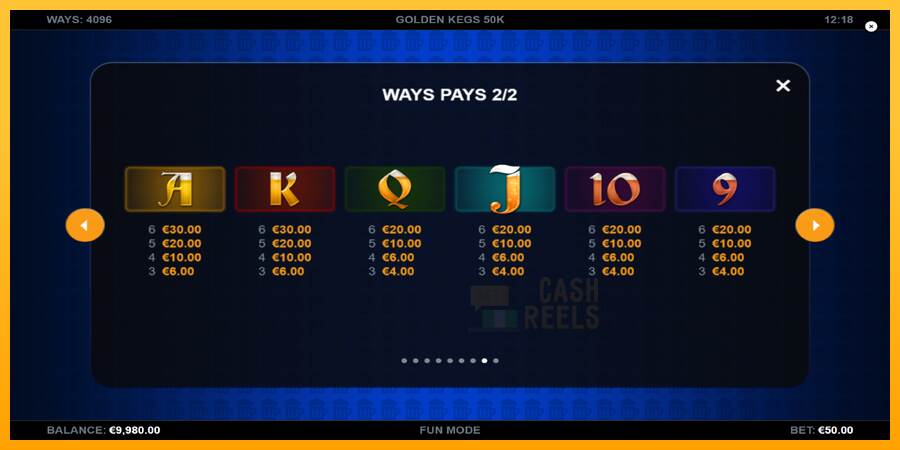 Golden Kegs 50K macchina da gioco per soldi, immagine 6