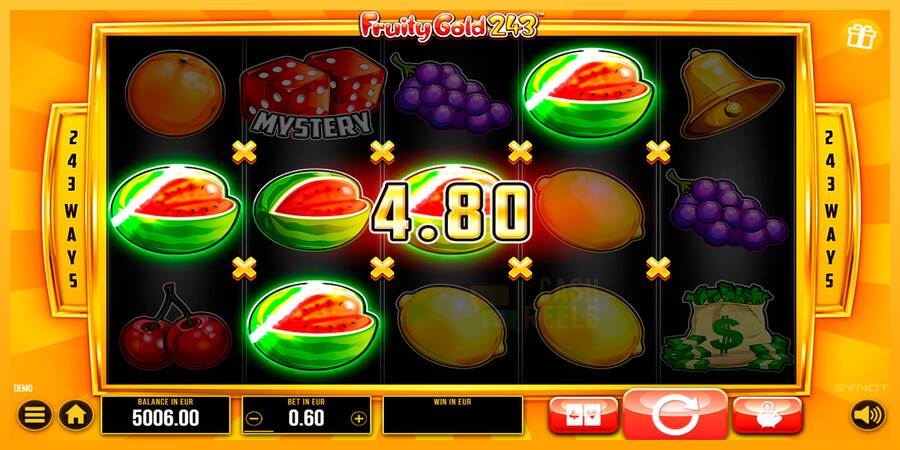 Fruity Gold 243 macchina da gioco per soldi, immagine 5