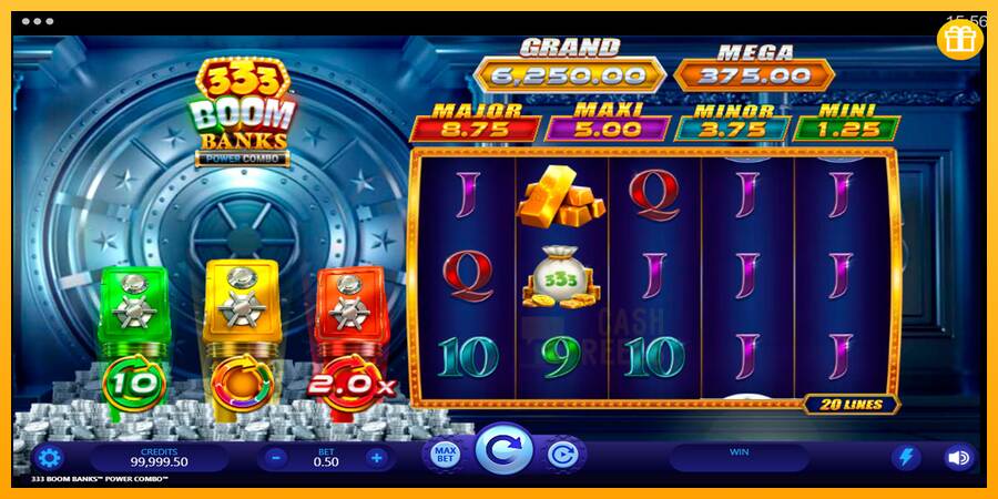 333 Boom Banks Power Combo macchina da gioco per soldi, immagine 1