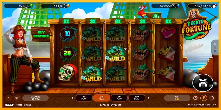 Pirate Fortune macchina da gioco per soldi, immagine 3