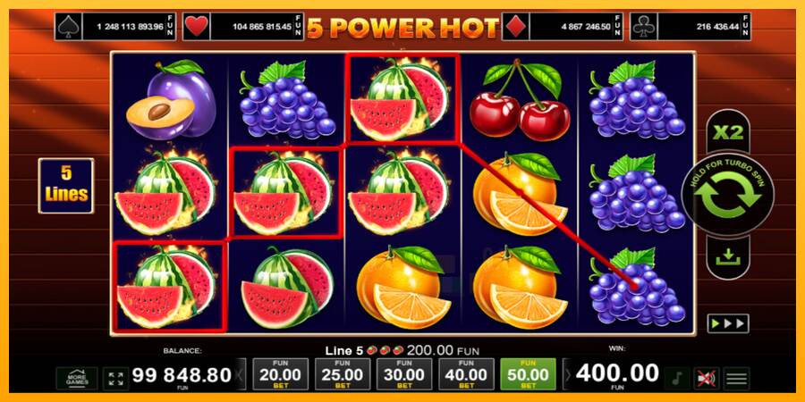 5 Power Hot macchina da gioco per soldi, immagine 4