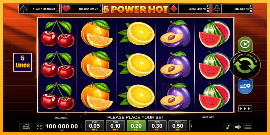 5 Power Hot macchina da gioco per soldi, immagine 6