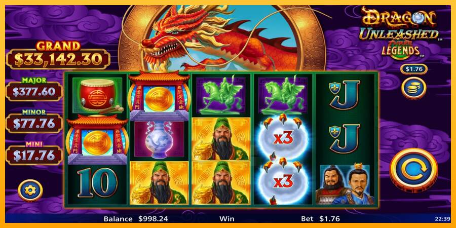 Dragon Unleashed - Three Legends macchina da gioco per soldi, immagine 2