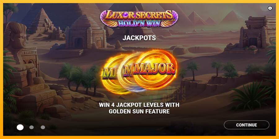 Luxor Secrets Holdn Win macchina da gioco per soldi, immagine 1