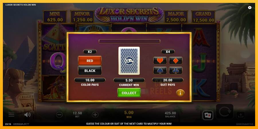 Luxor Secrets Holdn Win macchina da gioco per soldi, immagine 4