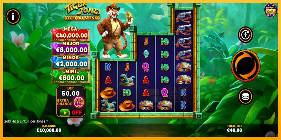 Gold Hit & Link: Tiger Jones macchina da gioco per soldi, immagine 2