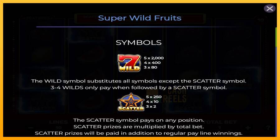 Super Wild Fruits macchina da gioco per soldi, immagine 3