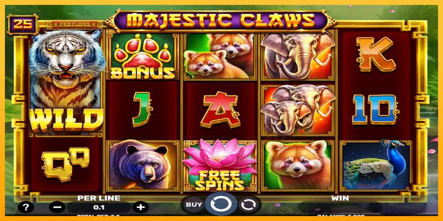 Majestic Claws macchina da gioco per soldi, immagine 1