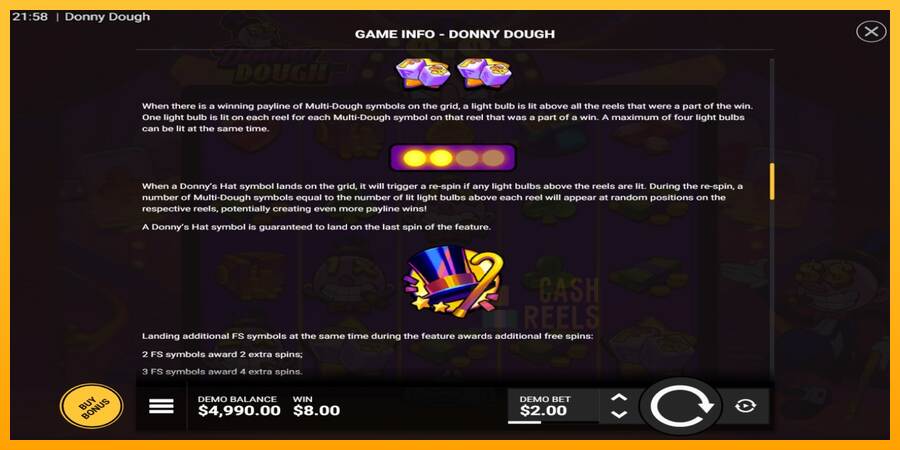 Donny Dough macchina da gioco per soldi, immagine 6