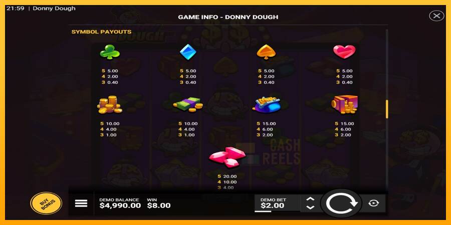 Donny Dough macchina da gioco per soldi, immagine 7