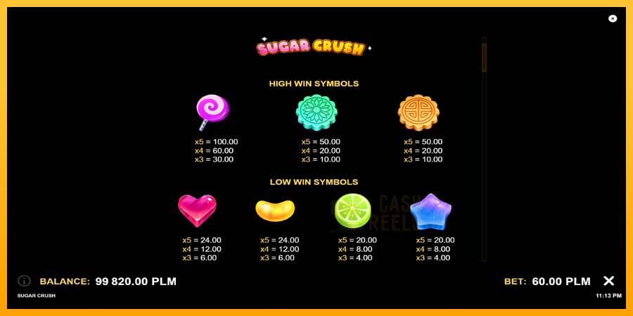 Sugar Crush macchina da gioco per soldi, immagine 5