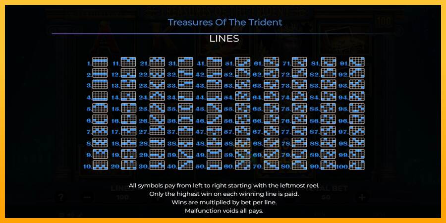 Treasures of the Trident macchina da gioco per soldi, immagine 7