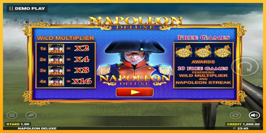 Napoleon Deluxe macchina da gioco per soldi, immagine 1