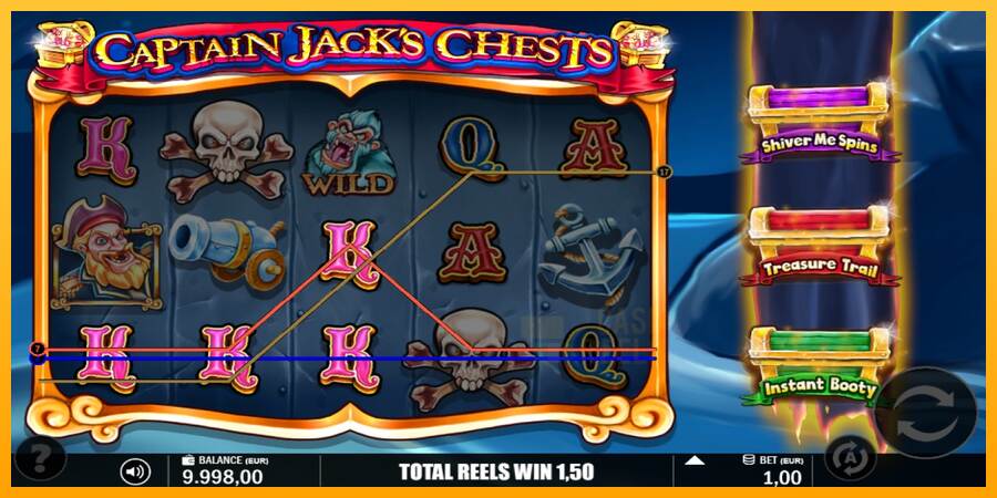 Captain Jacks Chests macchina da gioco per soldi, immagine 2