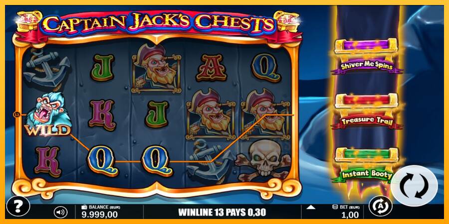 Captain Jacks Chests macchina da gioco per soldi, immagine 3