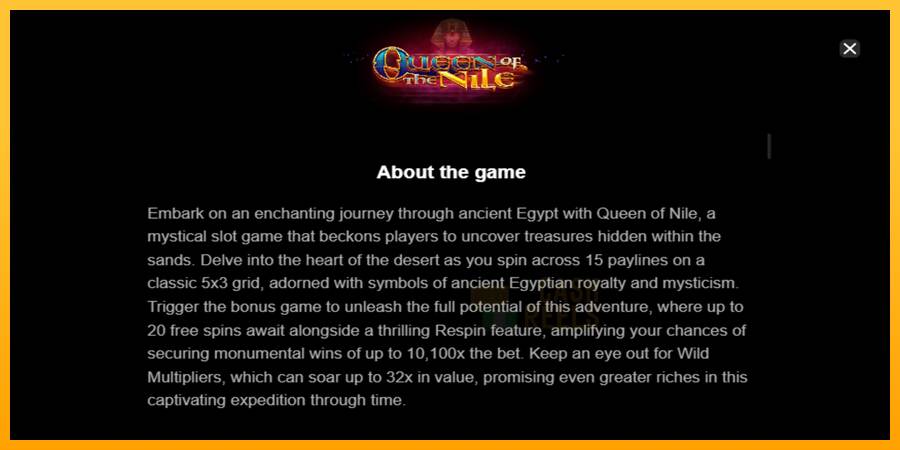 Queen of the Nile macchina da gioco per soldi, immagine 4