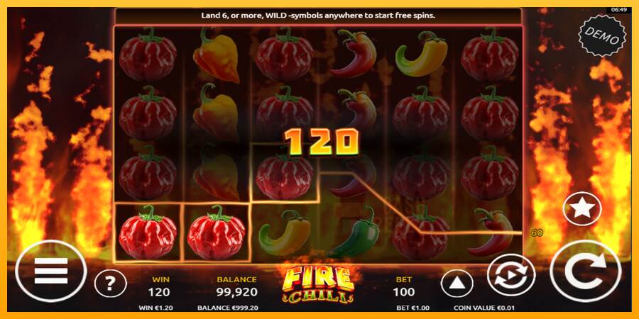 Fire Chili macchina da gioco per soldi, immagine 4