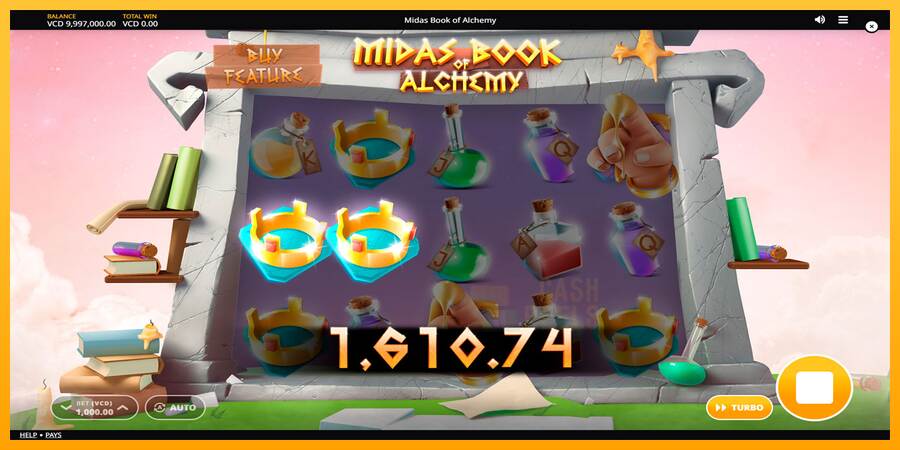 Midas Book of Alchemy macchina da gioco per soldi, immagine 2