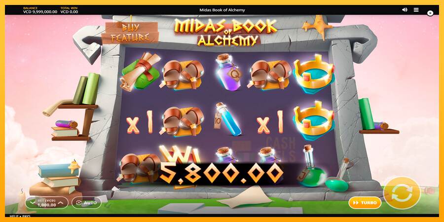 Midas Book of Alchemy macchina da gioco per soldi, immagine 4