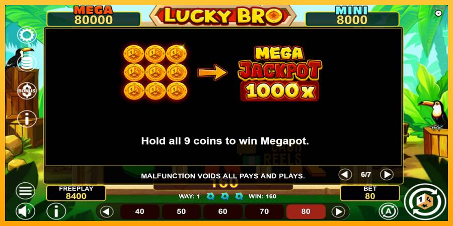 Lucky Bro Hold & Win macchina da gioco per soldi, immagine 7