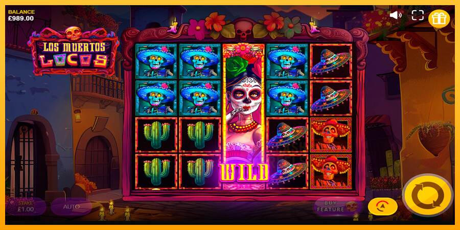 Los Muertos Locos macchina da gioco per soldi, immagine 2