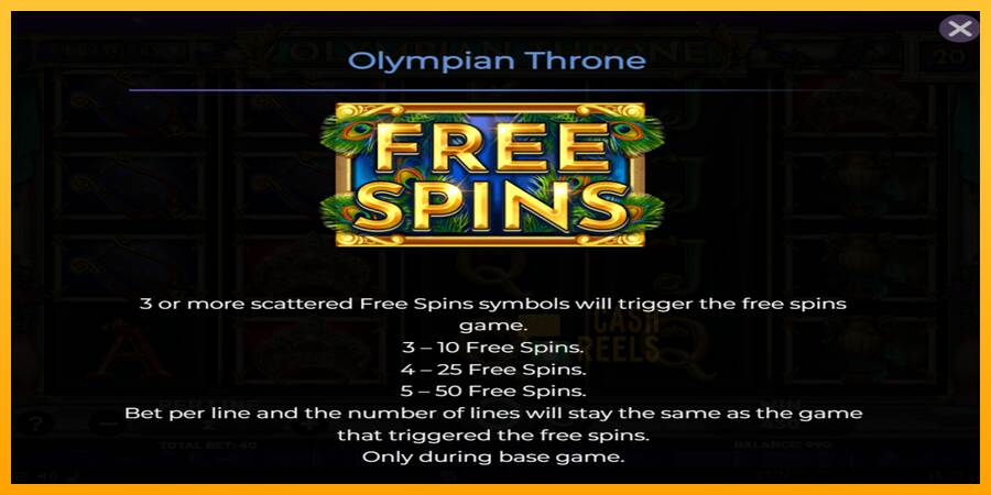 Olympian Throne macchina da gioco per soldi, immagine 5