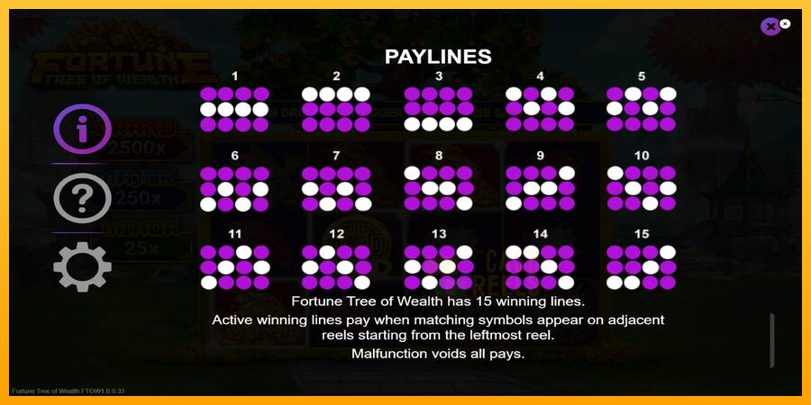 Fortune Tree of Wealth macchina da gioco per soldi, immagine 7