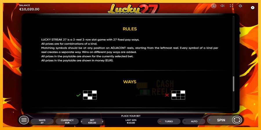 Lucky Streak 27 macchina da gioco per soldi, immagine 7