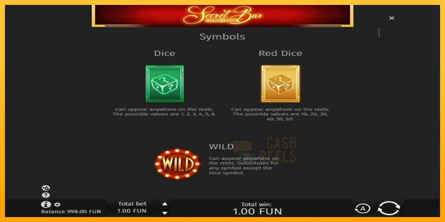 Secret Bar Multidice X macchina da gioco per soldi, immagine 4