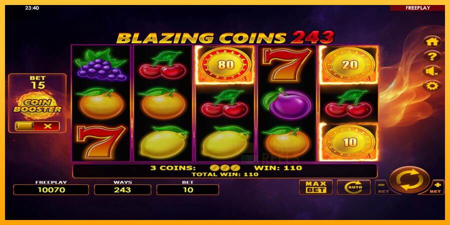 Blazing Coins 243 macchina da gioco per soldi, immagine 3