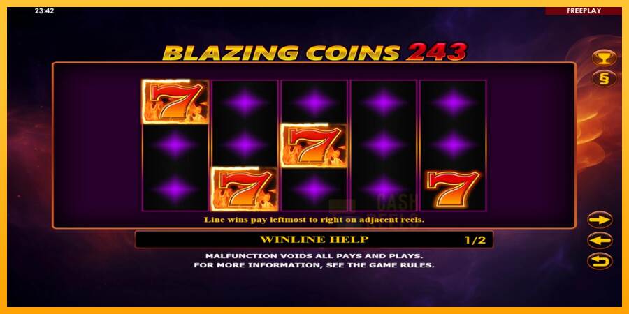 Blazing Coins 243 macchina da gioco per soldi, immagine 5